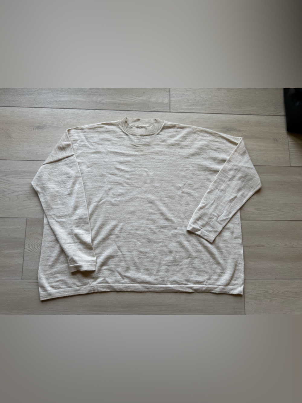 Laureen Manoogian Crewneck Sweater Fine Baby Alpaca + Linen Size 1